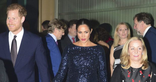 Princ Harry a vévodkyně Meghan Markleová na show Cirque du Soleil.