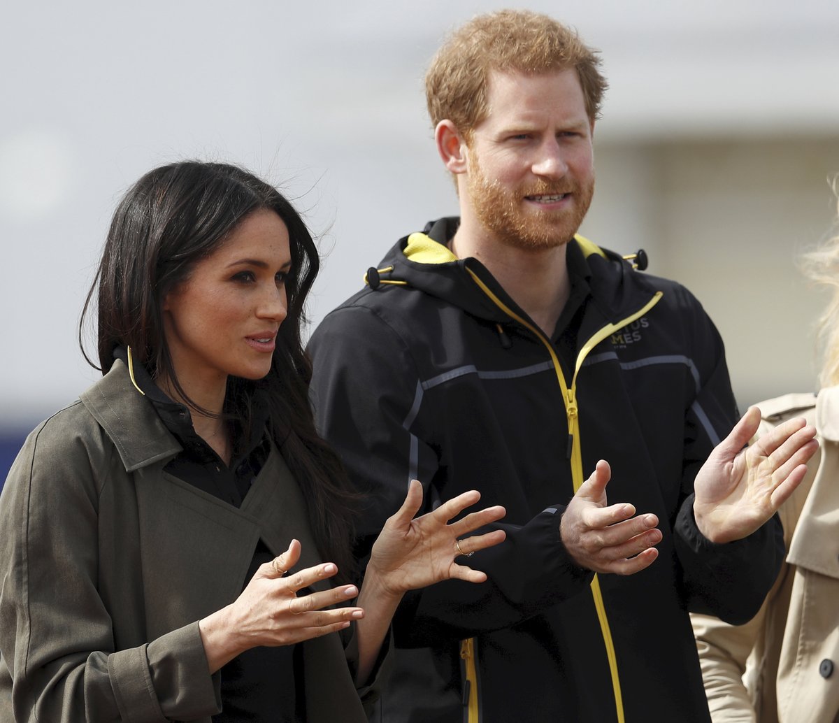 Meghan a Harry na filmové projekci.