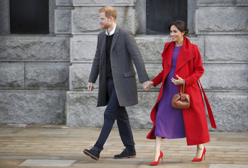 Těhotná Meghan Markleová s princem Harrym