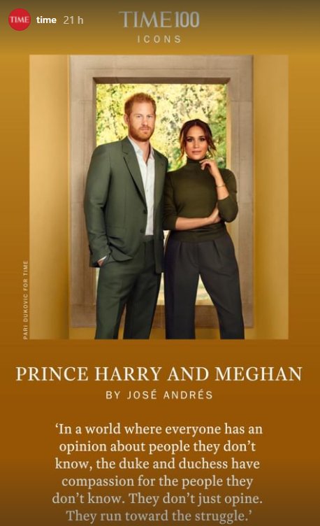 Meghan se šperky na obálce magazínu Time nešetří