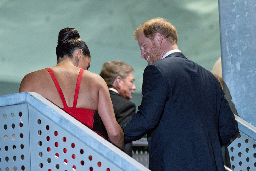 Meghan a princ Harry na akci v muzeu Intrepid v New Yorku