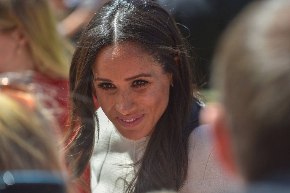 Vévodkyně Meghan ze Sussexu se setkala s fanoušky.