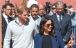 Meghan Markleová s princem Harrym.