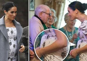 Zlí jazykové se pustili do vévodkyně Meghan, že předstírá těhotenství a její bříško je falešné.