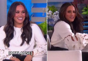 Meghan Markle u Ellen v blůze za 60 tisíc