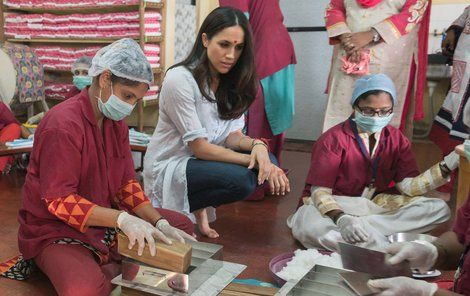 Meghan Markle byla s World Vision na misi v Indii.