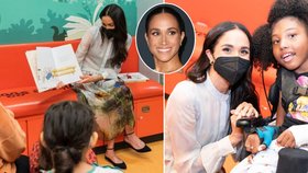 Meghan Markleová při návštěvě dětské nemocnice