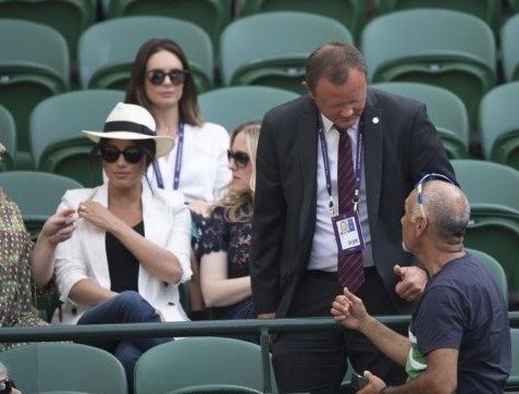 Vévodkyně Meghan na Wimbledonu