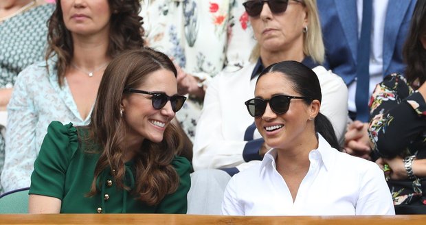 Meghan a Kate na finále letošního Wimbledonu