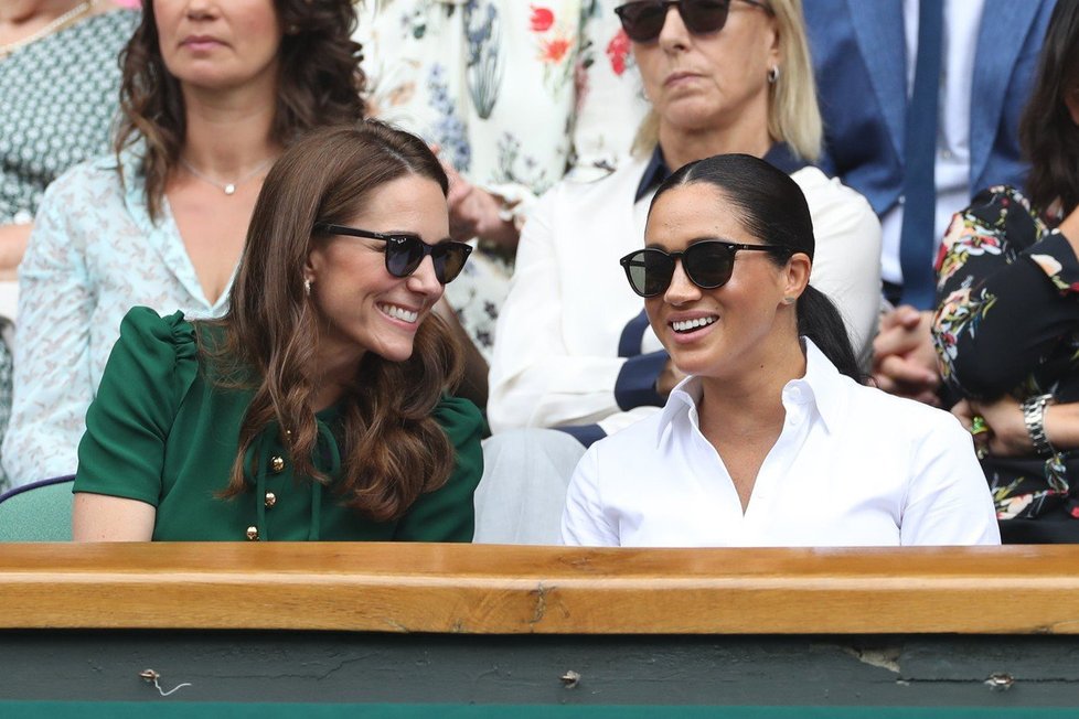 Meghan a Kate na finále letošního Wimbledonu