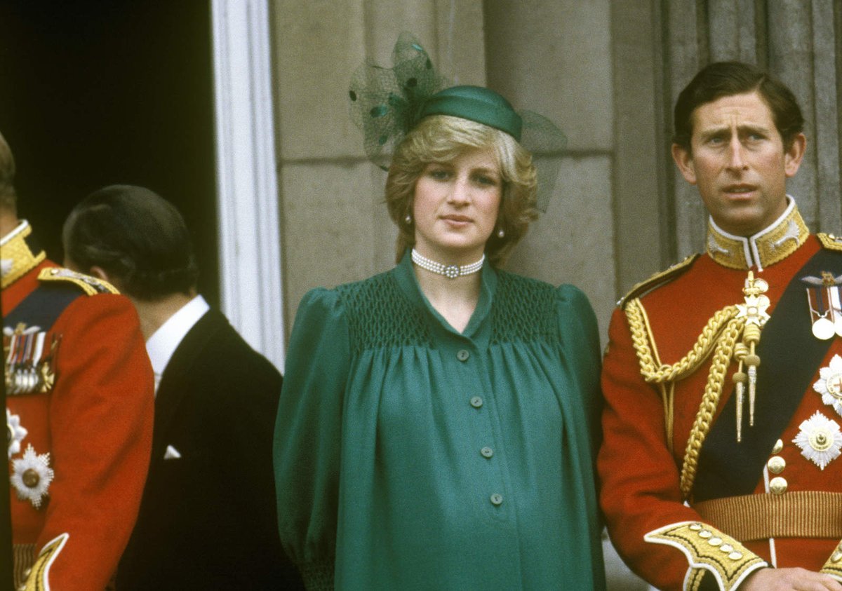 1982: Lady Diana v zelené u příležitosti Dne Commonwealthu.