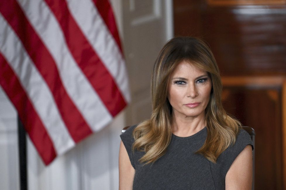 První dáma USA Melania Trumpová se zapojila do boje proti vapování. (9. 10. 2019)