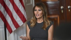 První dáma USA Melania Trumpová se zapojila do boje proti vapování. (9. 10. 2019)