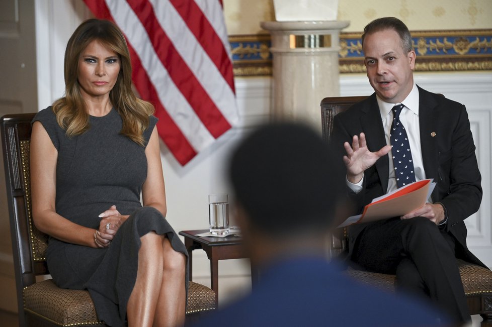 První dáma USA Melania Trumpová se zapojila do boje proti vapování, (9.10.2019).