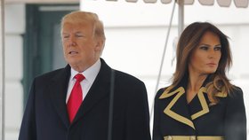 První dáma USA Melania Trumpová a prezident Donald Trump