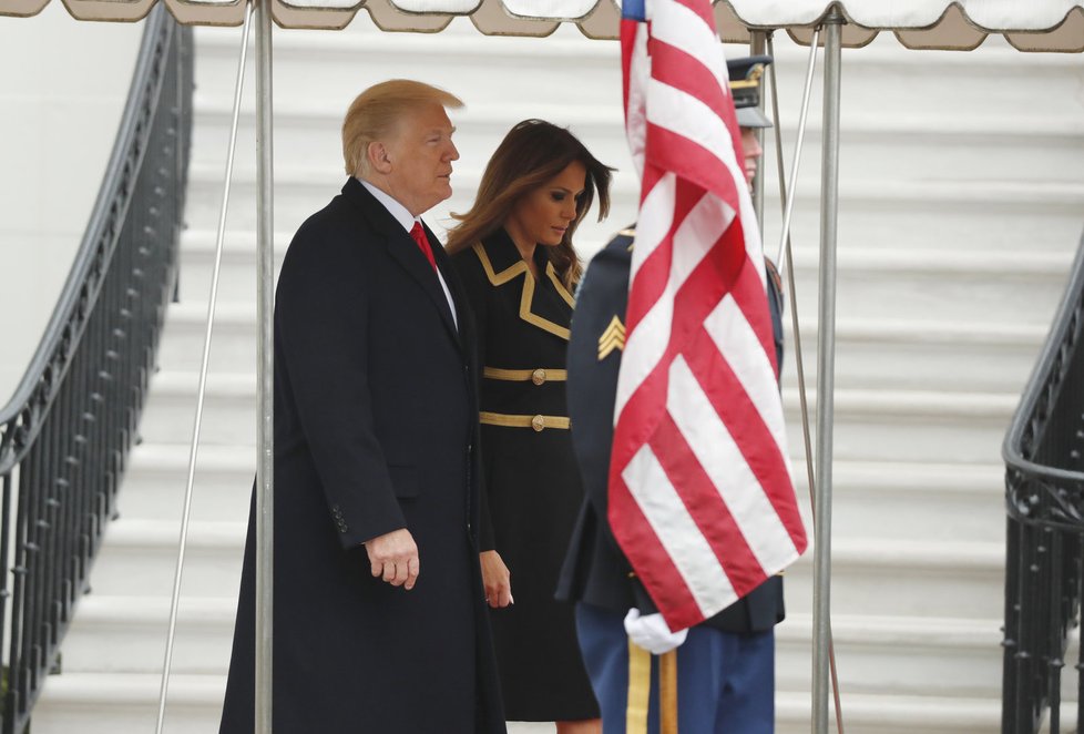 První dáma USA Melania Trumpová a prezident Donald Trump