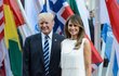 Americký prezident Donald Trump se svou ženou Melanií