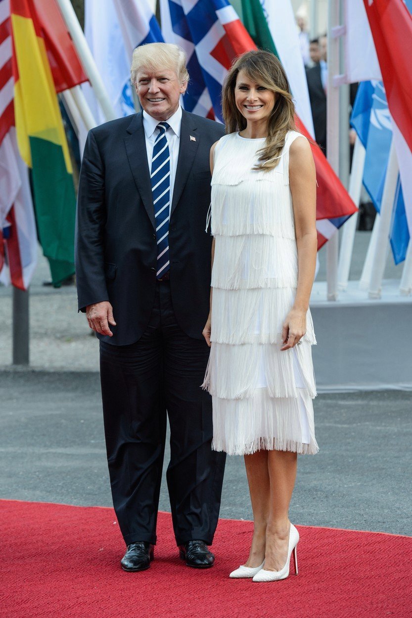 Americký prezident Donald Trump se svou ženou Melanií