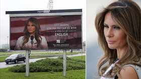 Kvůli Melanii Trumpové v Chorvatsku odstranili billboard, žertoval o její angličtině.