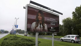 Kvůli Melanii Trumpové v Chorvatsku odstranili billboard, žertoval o její angličtině.