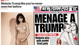 Murdochův NY Post dva dny v řadě tiskne fotky nahé Trumpovy ženy.