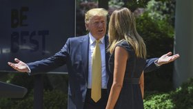 Prezident Donald Trump s manželkou Melanií