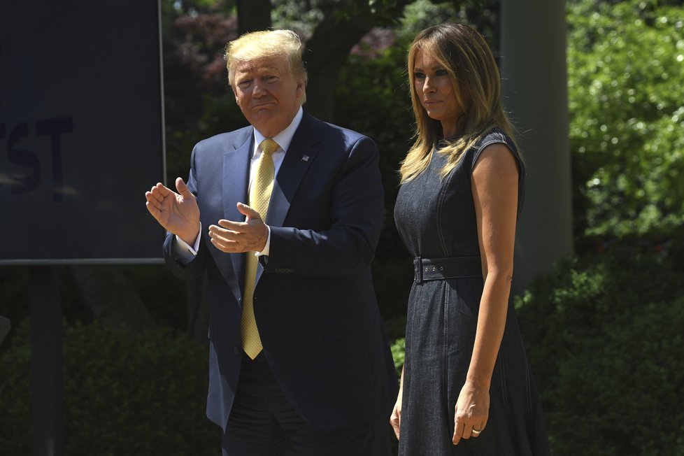 Prezident Donald Trump s manželkou Melanií.