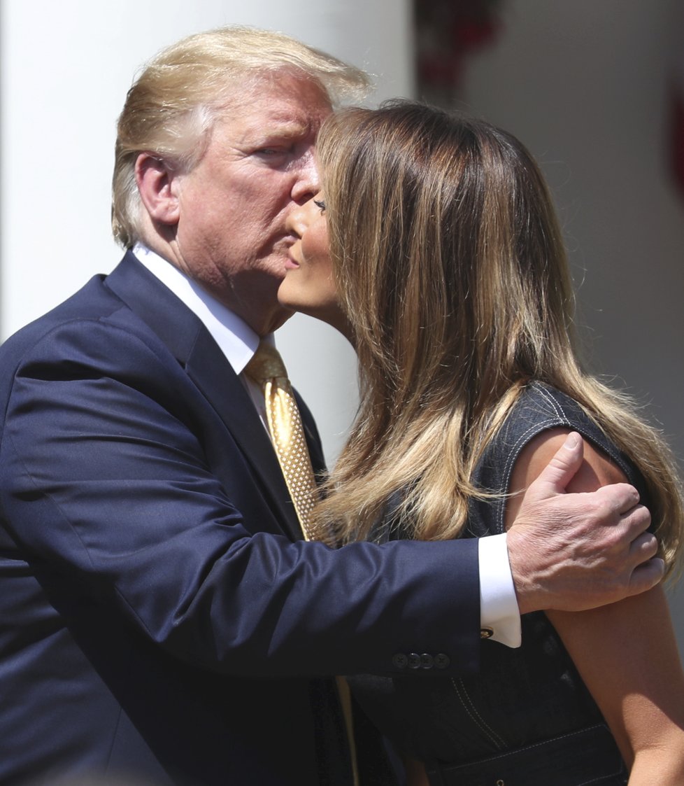 Prezident Donald Trump s manželkou Melanií