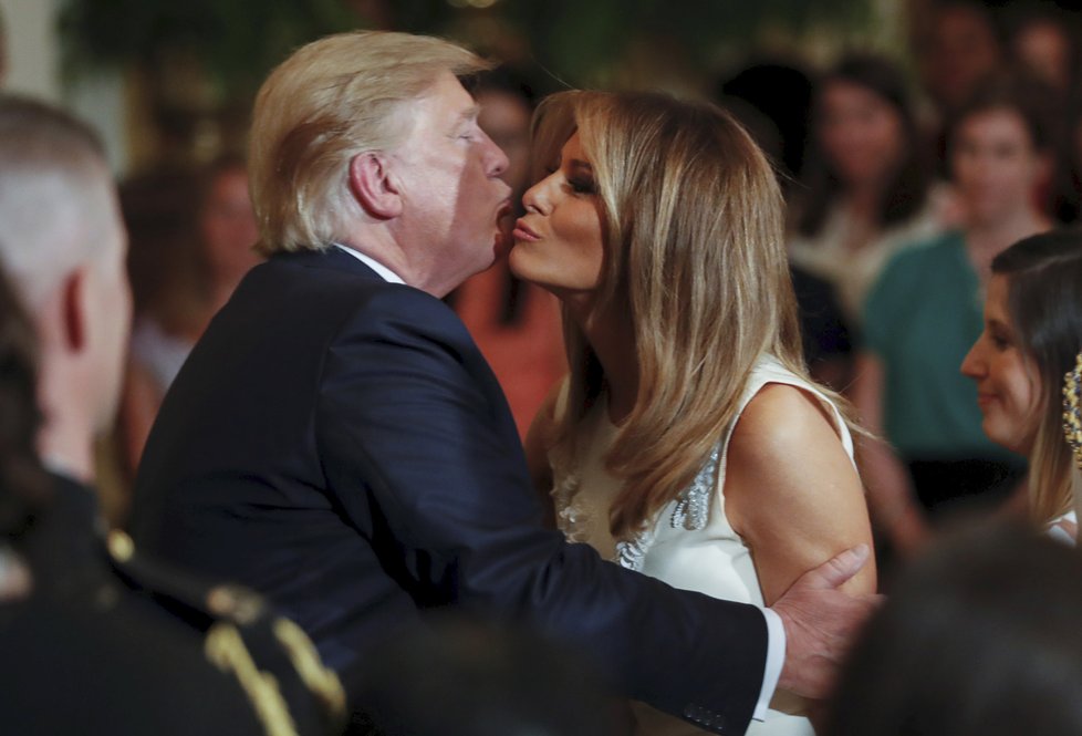 Prezident Donald Trump s manželkou Melanií