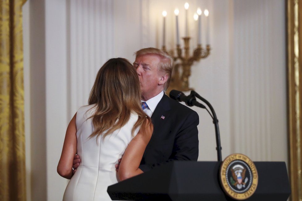 Prezident Donald Trump s manželkou Melanií