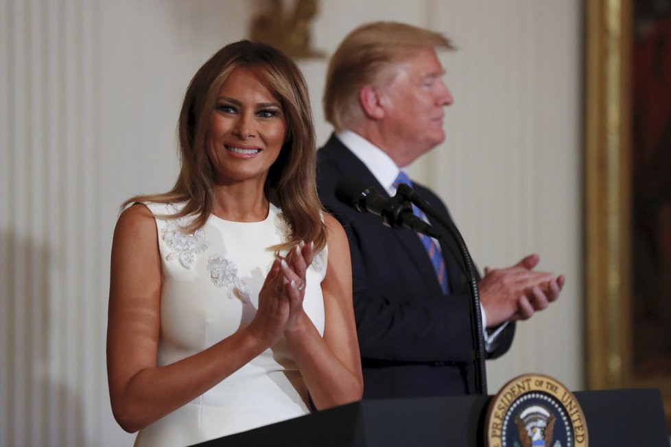 Prezident Donald Trump s manželkou Melanií