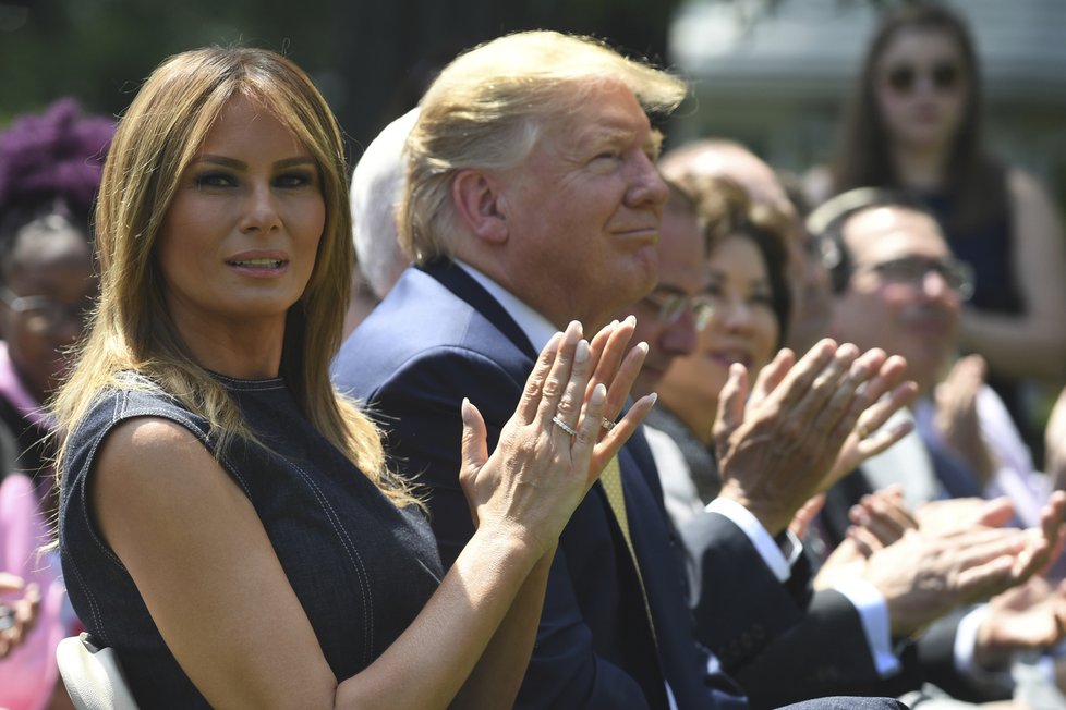 Prezident Donald Trump s manželkou Melanií.