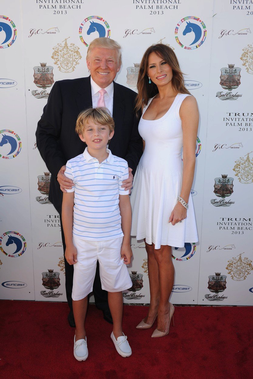 Donald, Melania a jejich syn Barron v roce 2013