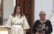 Melania Trumpová s keňskou první dámou Margaret Kenyattovou.