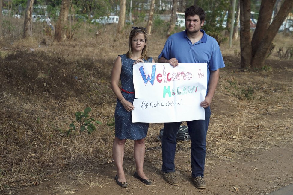 V Malawi na první dámu USA čekali lidé protestující proti jejímu muži, prezidentu Trumpovi.