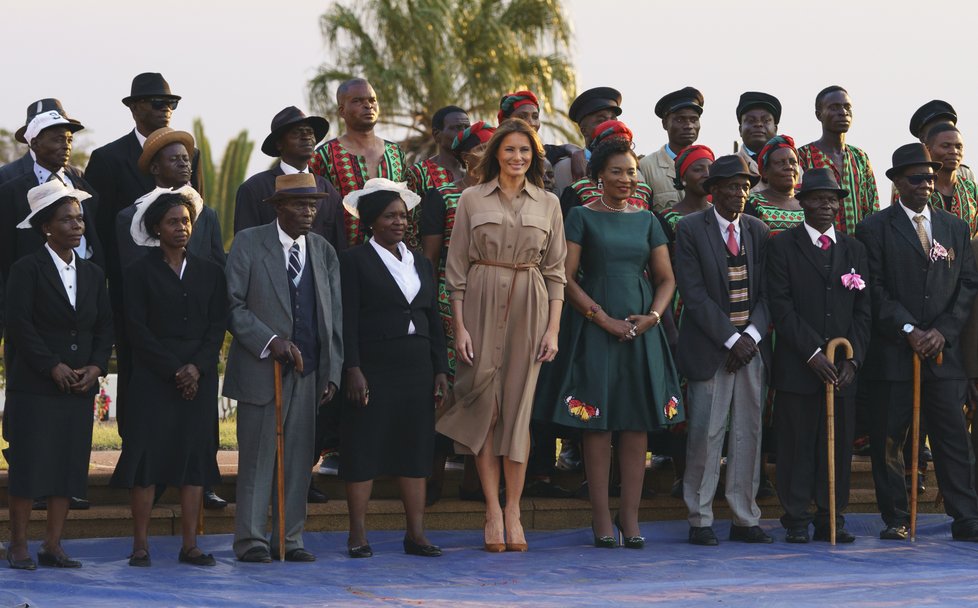 První dáma USA Melania Trumpová v Malawi.