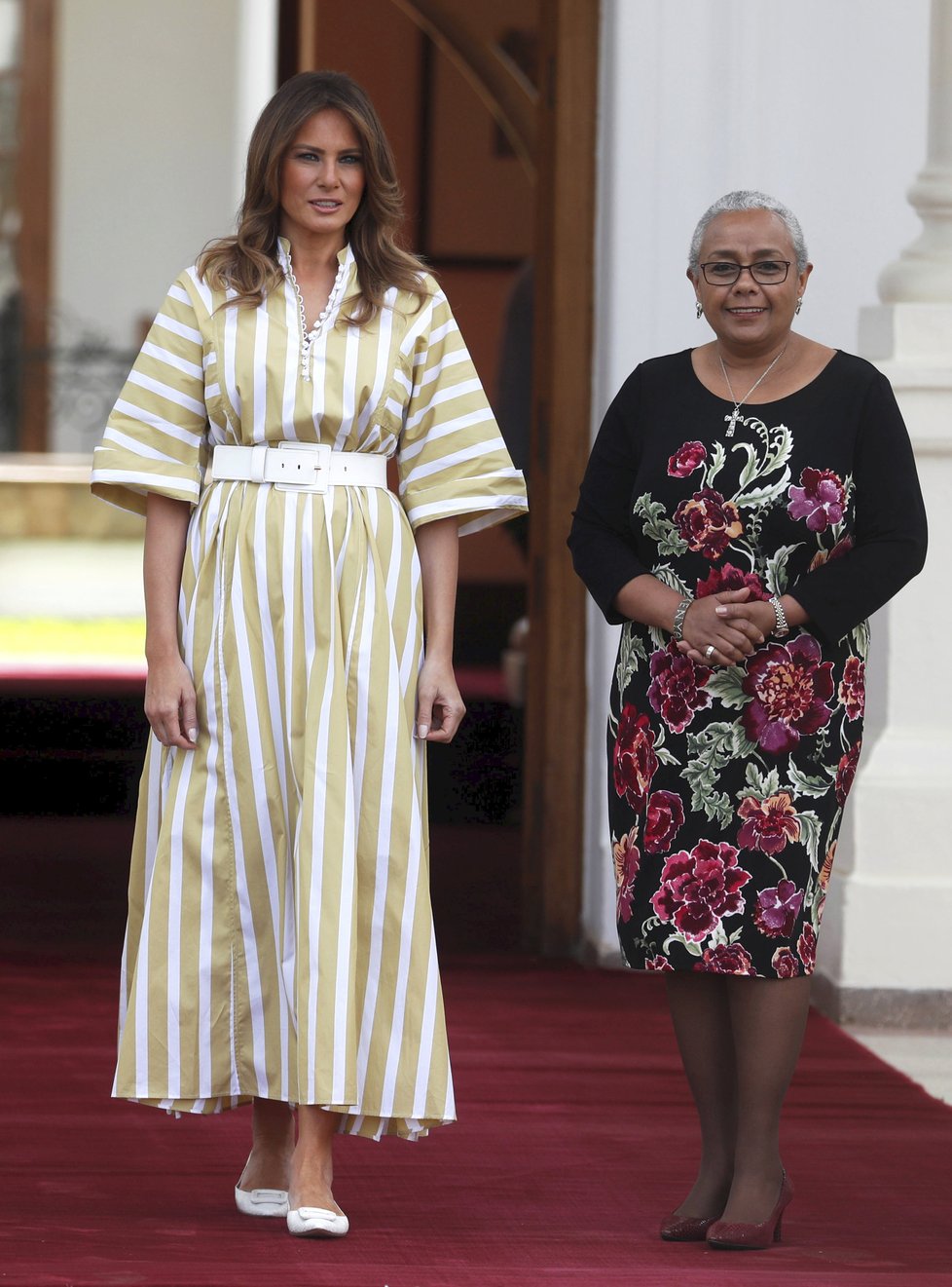 Melania Trumpová s keňskou první dámou Margaret Kenyattovou