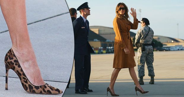 Melania odešla od Trumpa. Na jehlách s leopardím vzorem letěla do Afriky na týden