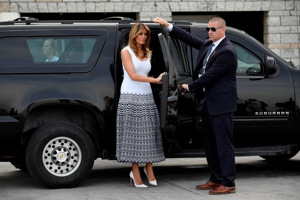 Manželka amerického prezidenta Melania Trumpová (26. 8. 2019)