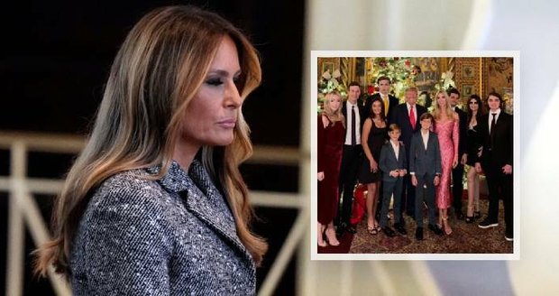 Záhadné zmizení Melanie Trumpové objasněno: Proč chyběla na vánoční rodinné fotce?
