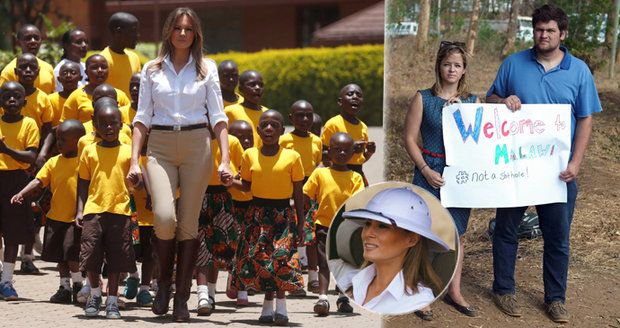 „Afričané ji milují,“ pochlubil se Trump. O protestech proti Melanii na Malawi pomlčel