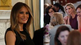 Oslava MDŽ v Bílém domě: Melania Trumpová zorganizovala slavnostní oběd, nechyběla ani Trumpova dcera Ivanka.