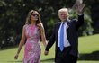 První dáma USA Melania Trumpová s manželem Donaldem