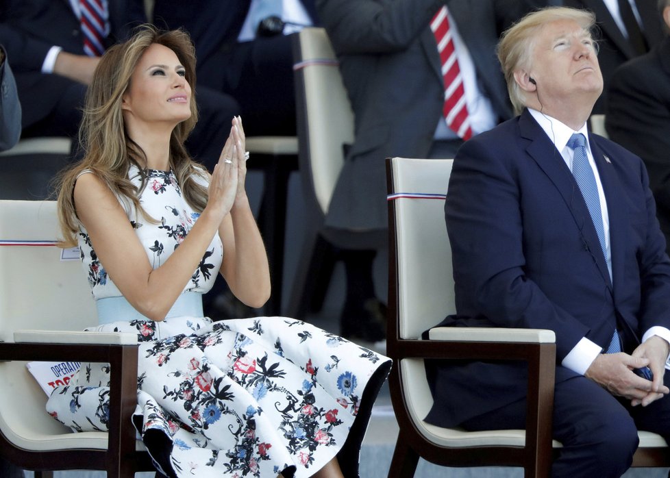 První dáma USA Melania Trumpová v Paříži po boku svého muže