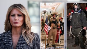 První dáma Melania Trumpová odsoudila řádění Trumpových příznivců v Kapitolu