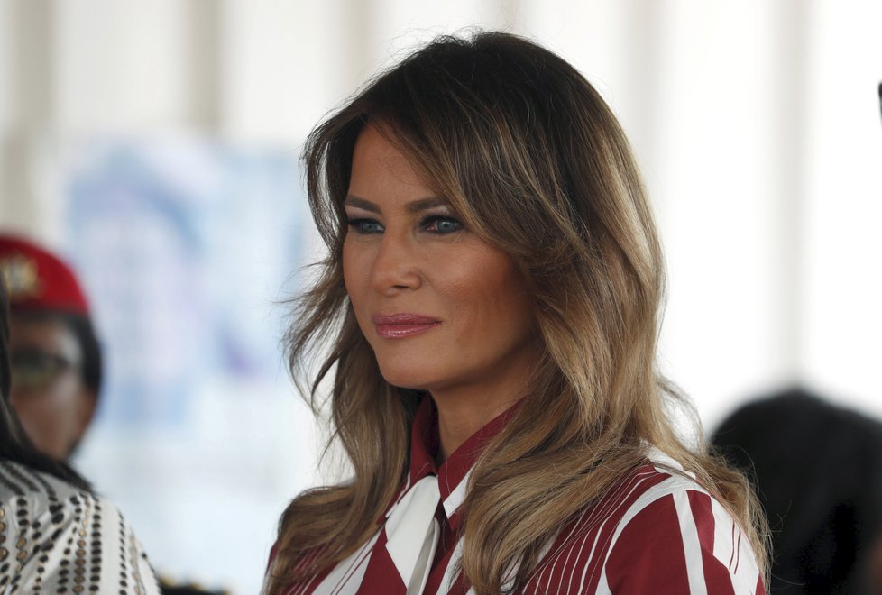 První dáma USA Melania Trumpová zahájila svou první sólo cestu v Ghaně.