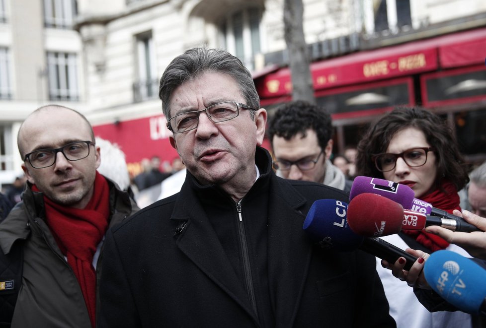 Kandidát krajní levice Jean-Luc Mélenchon
