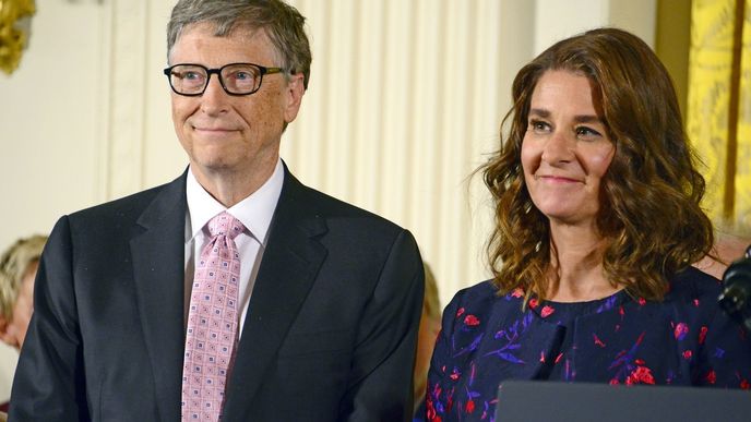 Melinda Gatesová s manželem Billem Gatesem