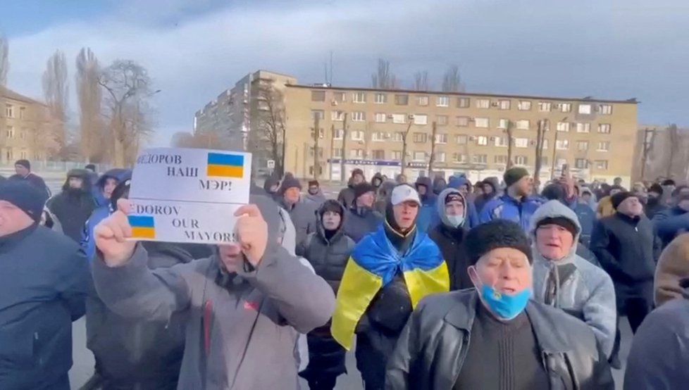 Protest v Melitopolu (březen 2022)