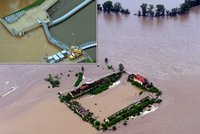 V Mělníku prosakuje protipovodňová hráz chránící město: Hrozí zaplavení čtvrti Mlazice